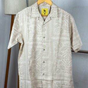 “OLD SCHOOL” Opaque Casual Shirt