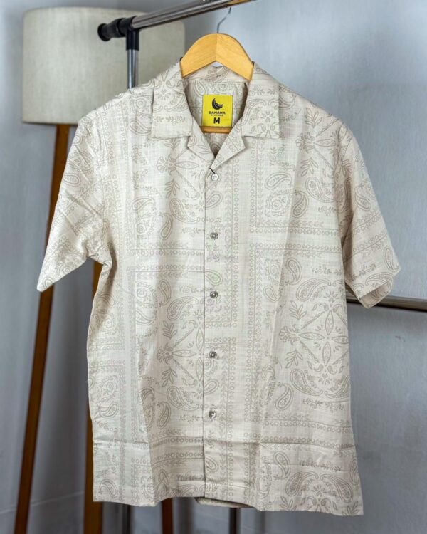 “OLD SCHOOL” Opaque Casual Shirt