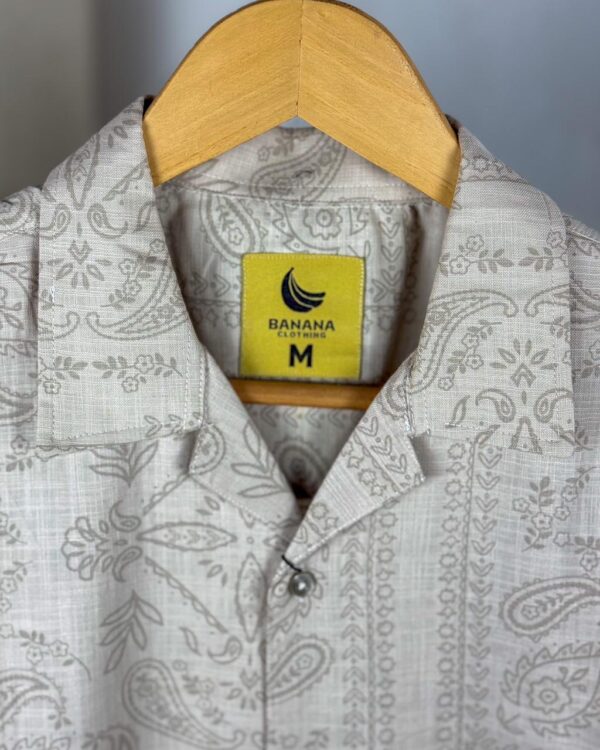 “OLD SCHOOL” Opaque Casual Shirt - Image 2